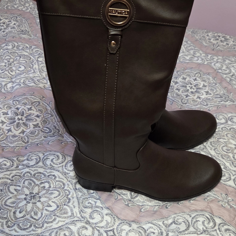 Brown Knee-High Boots